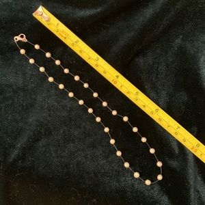 Illusion cultured pearl necklace